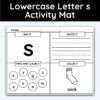 Lowercase Letter s - Alphabet Activity Mat