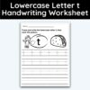 Lowercase Letter t - Tracing Worksheet - 3 Pack