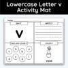 Lowercase Letter v - Alphabet Activity Mat