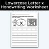Lowercase Letter x - Tracing Worksheet - 3 Pack