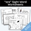 are Sight Word Worksheets - 15 Worksheets Included
