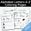 Alphabet Letters A-Z Coloring Pages - 650 Worksheets!