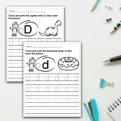 Alphabet Letters A-Z Handwriting Practice Worksheets - 52 Worksheets!