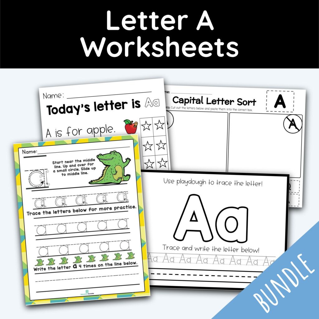 letter a worksheets 42 worksheets