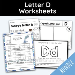 Letter D Worksheets - 42 Worksheets!