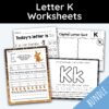 Letter K Worksheets - 42 Worksheets!