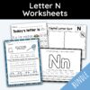 Letter N Worksheets - 42 Worksheets!