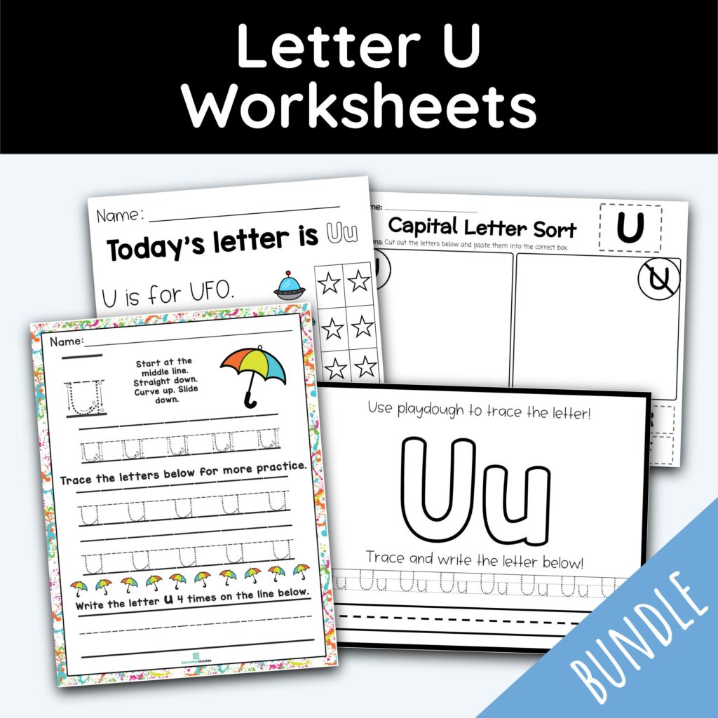 letter u worksheets 42 worksheets
