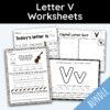 Letter V Worksheets - 42 Worksheets!