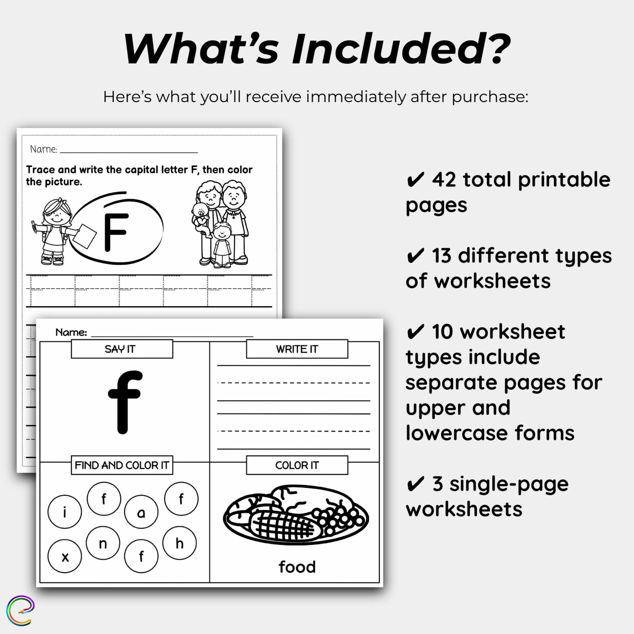 10 Fun & Fast Letter F Worksheets Teaching Tools (2023) Education