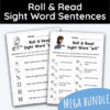 Roll a Sight Word Mega Bundle - 68 Worksheets!