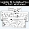 Number 10 Search Across The Path Worksheet