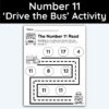 Number 11 Drive The Bus Activity Page