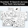 Number 11 Search Across The Path Worksheet