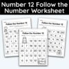 Number 12 Follow the Number Worksheet