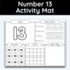 Number 13 Activity Mat