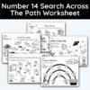 Number 14 Search Across The Path Worksheet