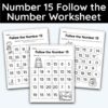 Number 15 Follow the Number Worksheet