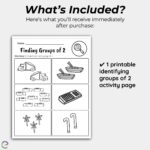 Number 2 Count and Color Groups Worksheet