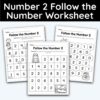 Number 2 Follow the Number Worksheet