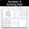 Number 4 Activity Mat