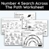 Number 4 Search Across The Path Worksheet