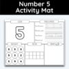 Number 5 Activity Mat
