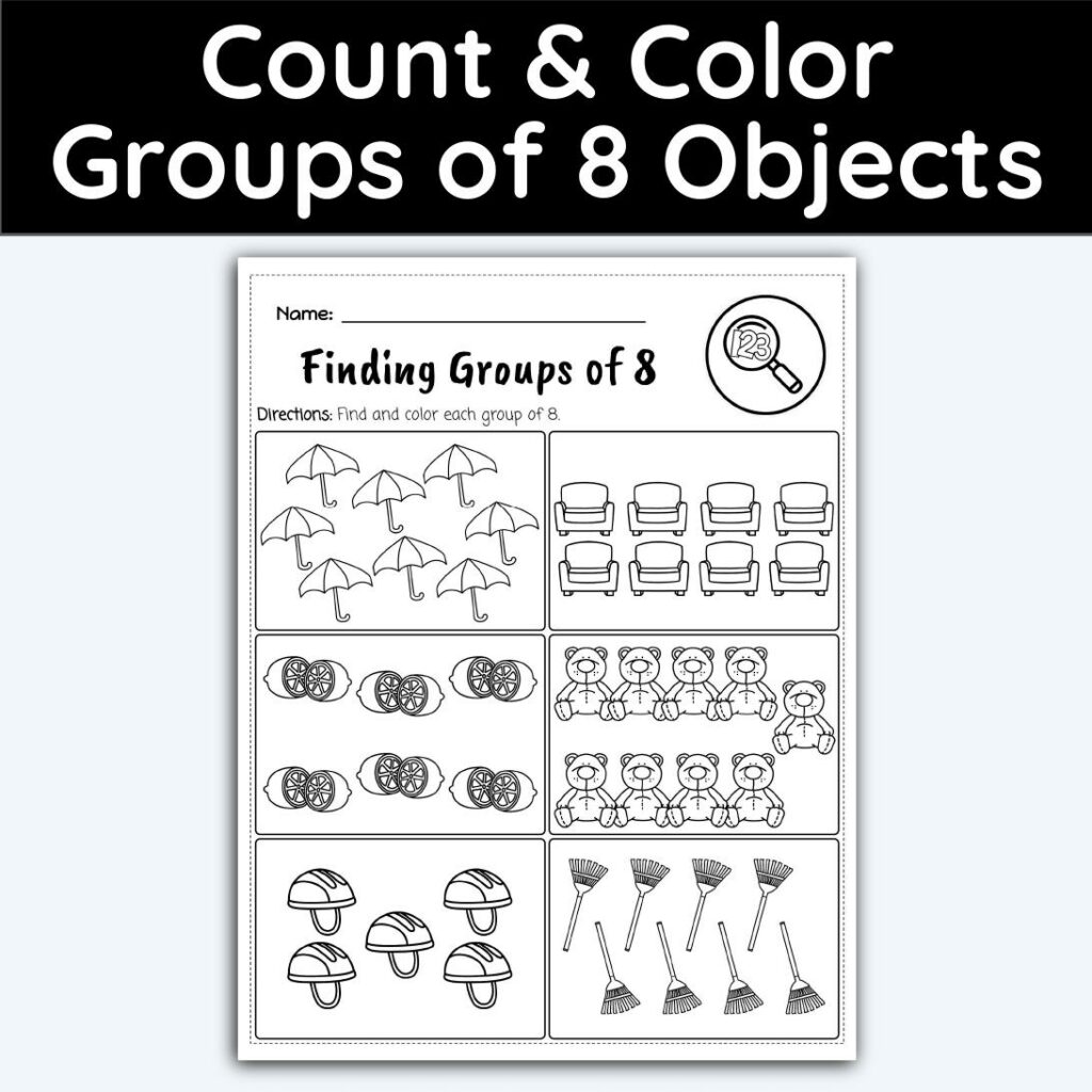 number-8-count-and-color-groups-worksheet