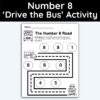 Number 8 Drive The Bus Activity Page