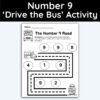 Number 9 Drive The Bus Activity Page