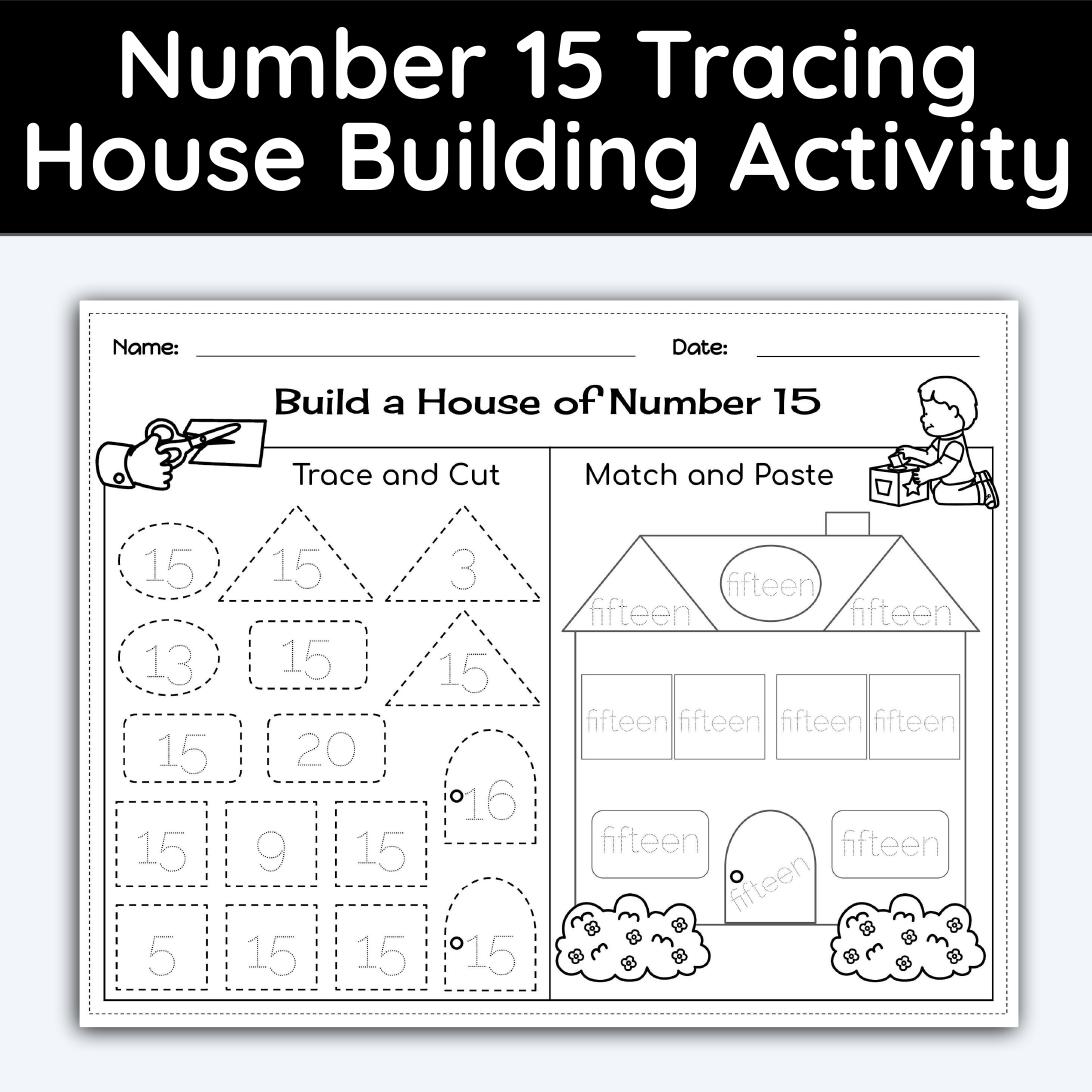 number-15-tracing-house-building-worksheet