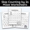 Number 2 Skip Counting Maze Worksheet