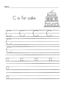 letter c homework preschool