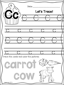 letter c homework preschool