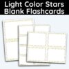 Stars Light Colors - Flashcards