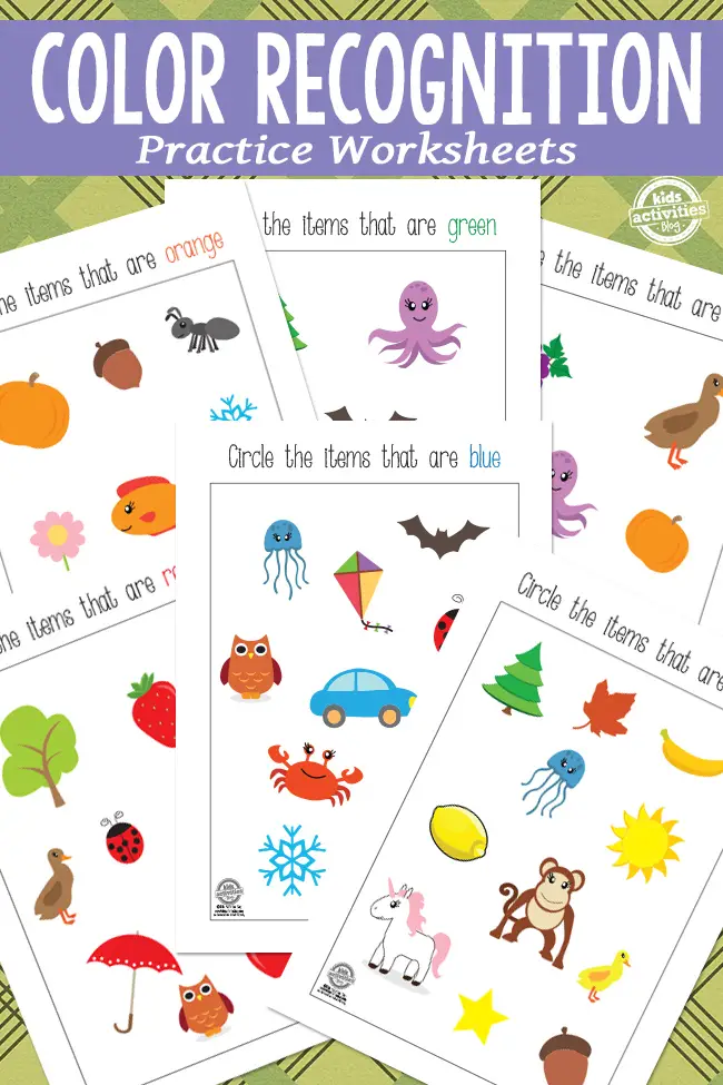 pre k worksheets colors