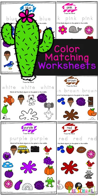 pre k worksheets colors