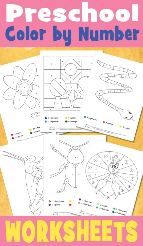 pre k worksheets colors